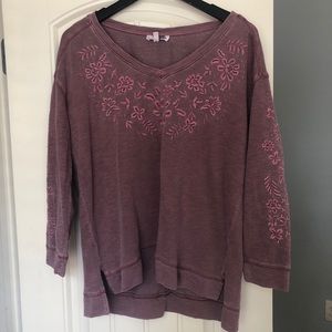embroidered sweater